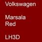 Preview: Volkswagen, Marsala Red, LH3D.